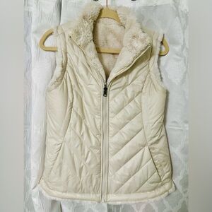 Nicole Miller size extra small,  cream reversible vest